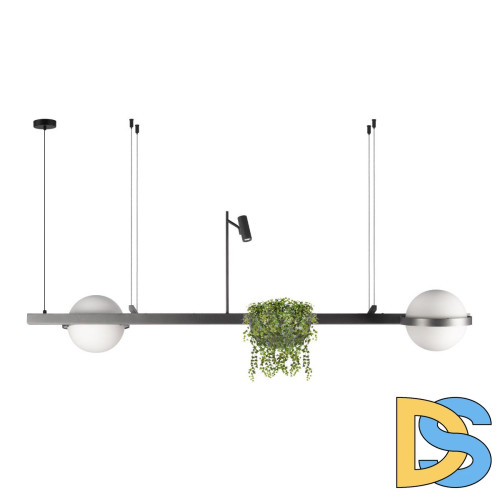 Подвесная люстра Loft IT Jardin 10121/D Dark grey