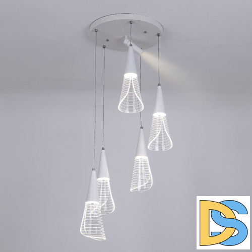 Каскадная люстра LED4U L7106-6 WТ