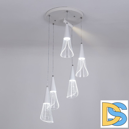 Каскадная люстра LED4U L7106-6 WТ