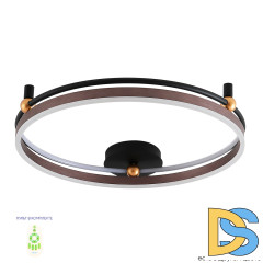 Потолочный светильник Crystal Lux FERNANDO PL72W LED COFFEE/BLACK