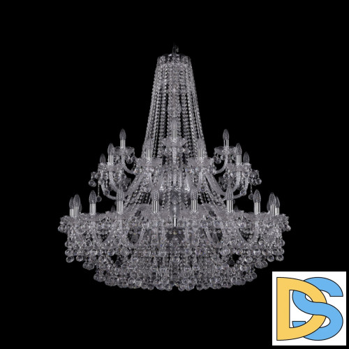 Подвесная люстра Bohemia Ivele Crystal 1409/20+10+5/400/2d Ni