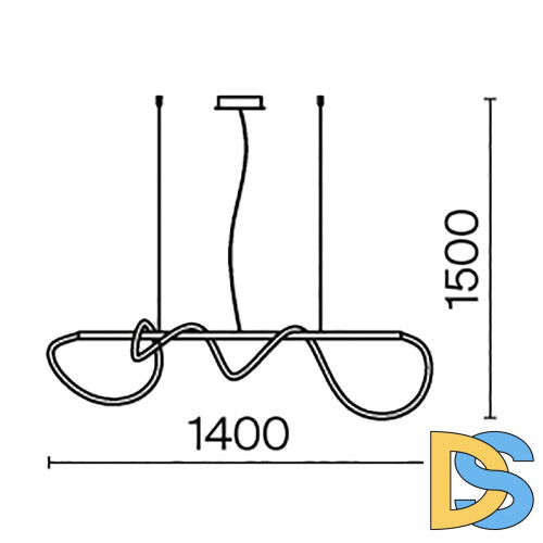 Подвесной светильник Maytoni Tau MOD166PL-L30G3K