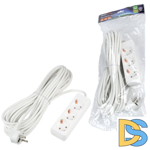 Удлинитель бытовой Uniel Ultra S-GCU3-10 WHITE UL-00010004