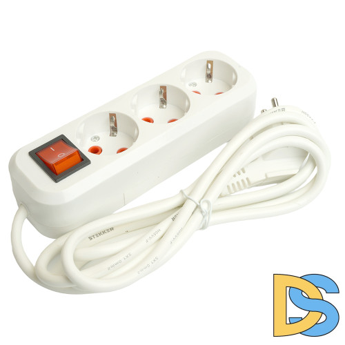 Удлинитель трехместный Stekker Home 49353