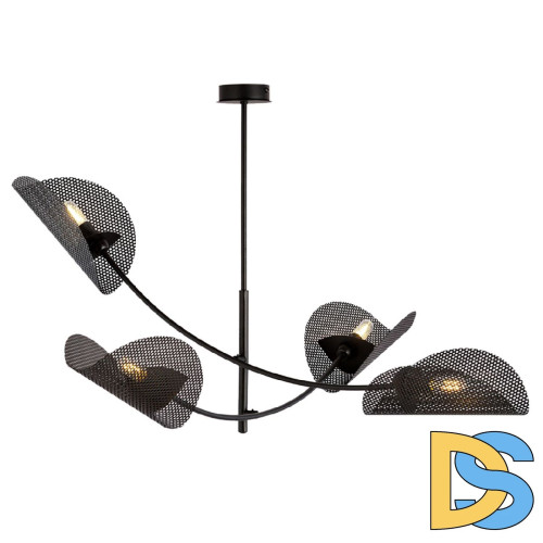 Люстра на штанге IMEX MD.8378-4-P-BK