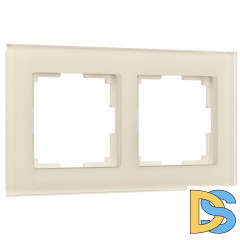 Рамка на 2 поста Werkel Favorit молочный 4690389183409 W0021141