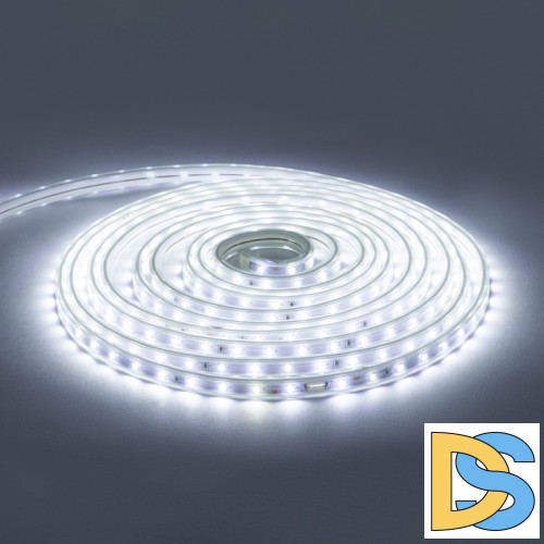 Комплект светодиодной ленты Apeyron 220В 6Вт/м smd2835 60д/м IP65 5м 6500К (сетевой шнур, заглушка, крепежи) 10-55