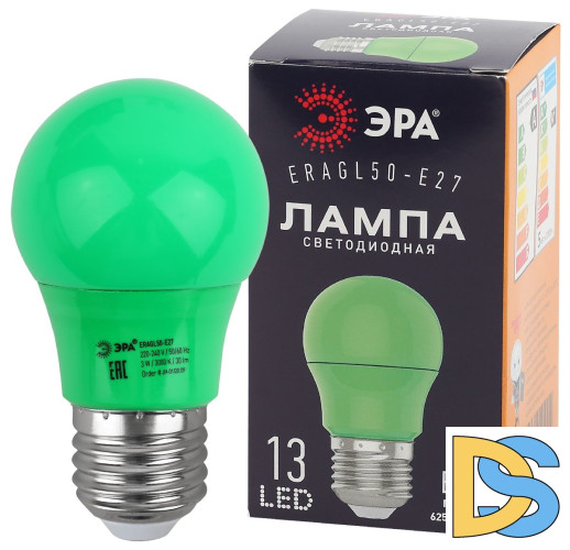 Лампа светодиодная Эра E27 3W 3000K ERAGL50-E27 Б0049579