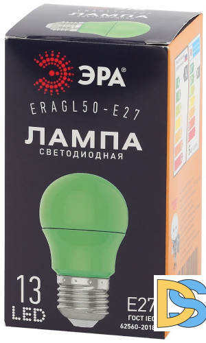 Лампа светодиодная Эра E27 3W 3000K ERAGL50-E27 Б0049579