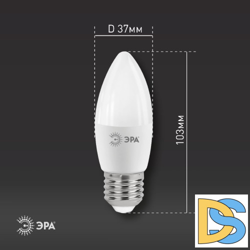 Лампа светодиодная Эра E27 11W 6000K LED B35-11W-860-E27 Б0032985