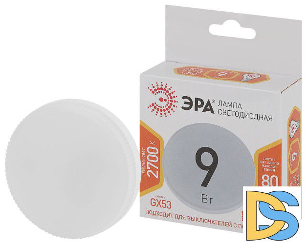 Лампа светодиодная Эра GX53 9W 2700K LED GX-9W-827-GX53 Б0020594