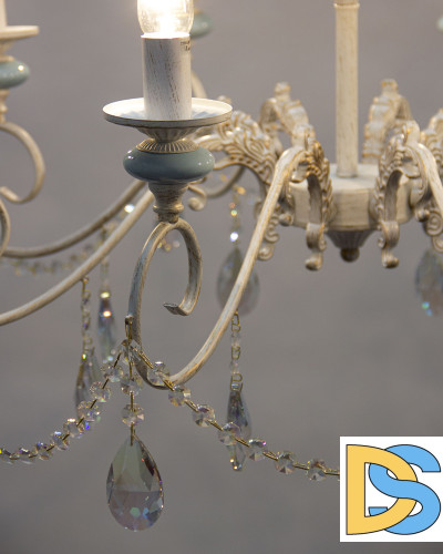 Подвесная люстра Abrasax Christel L.8303-8CREAM/G