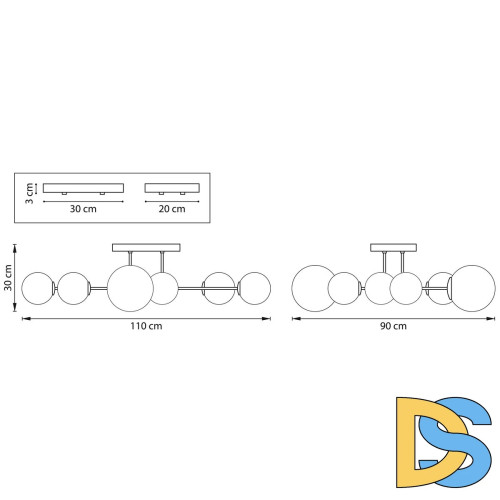Люстра на штанге Lightstar Croco 815380