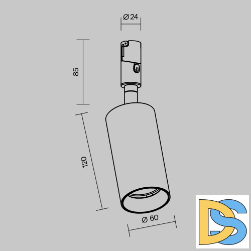 Трековый магнитный светильник Maytoni Focus Led TR201-1-15W3K-M-B
