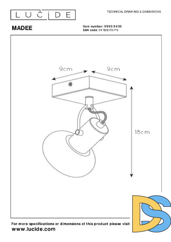 Спот Lucide Madee 17993/01/30