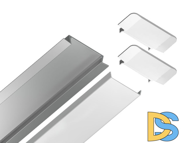 Алюминиевый встраиваемый профиль Ambrella Light Alum Profile GP1100AL