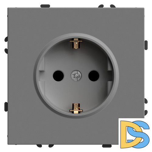 Розетка 1-местная с защитной шторкой Stekker RST16-5110-10 Эмили 49958