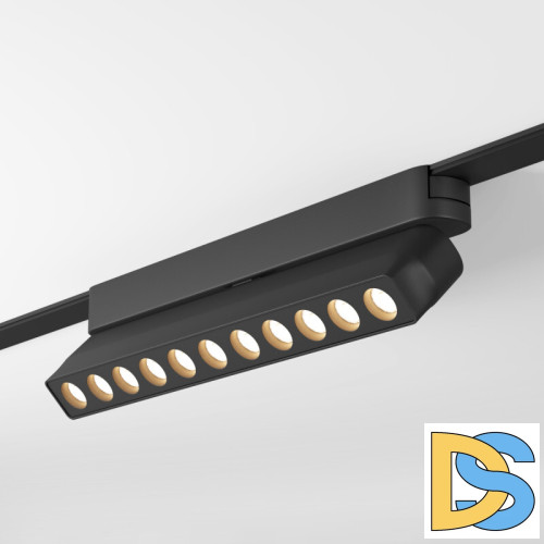 Трековый магнитный однофазный светильник Denkirs Air grill DK5338-BK