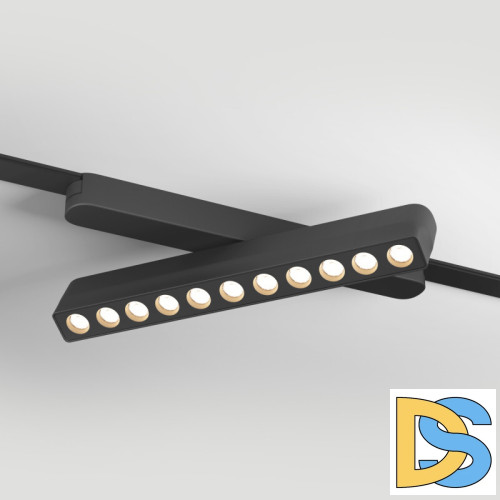 Трековый магнитный однофазный светильник Denkirs Air grill DK5338-BK