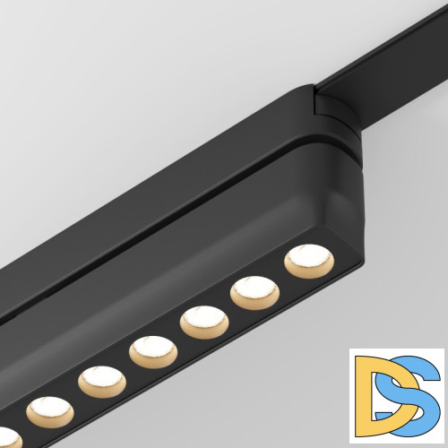 Трековый магнитный однофазный светильник Denkirs Air grill DK5338-BK