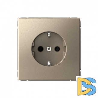 Розетка с заземлением со шторками Schneider Electric Art Gallery 16А, механизм, ШАМПАНЬ, GAL000545