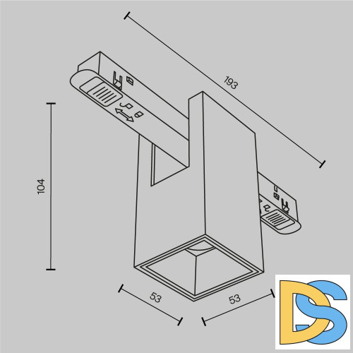 Трековый магнитный светильник Maytoni Alfa TR121-2-7W3K-B