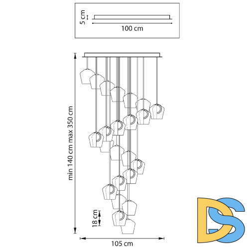 Каскадная люстра Lightstar Caramello 796289