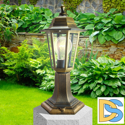 Уличный светильник ЭРА НТУ 06-60-001 бронза Б0048103