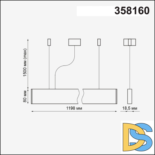 Подвесной светодиодный светильник Novotech Iter 358160