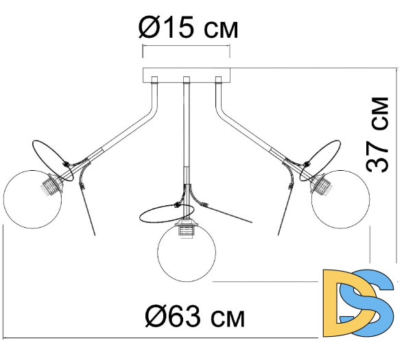 Потолочная люстра Arte Lamp Peacock A1369PL-7SG