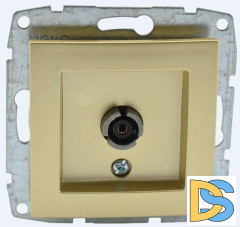 Розетка TV проходная Mono Electric Despina-Larissa титан 500-002205-137