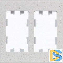 Рамка 2-ая (двойная), Мрамор Крем Роял, серия Atlas Design Nature, Schneider Electric