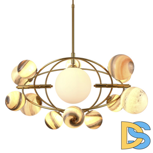 Подвесная люстра Delight Collection Planet KG1122P-13B brass
