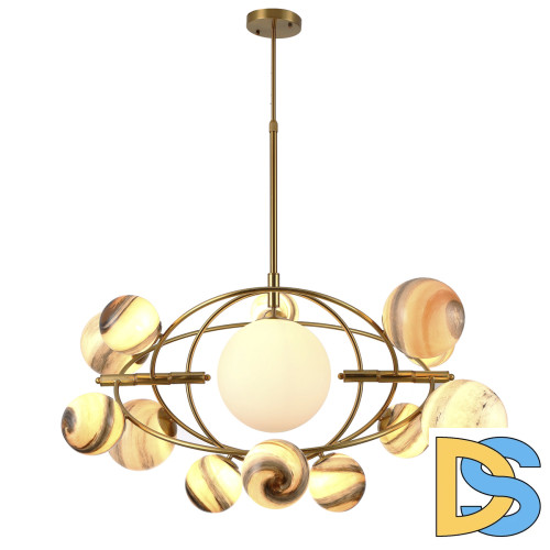 Подвесная люстра Delight Collection Planet KG1122P-13B brass
