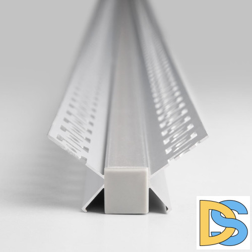 Профиль встраиваемый угловой алюминиевый с экраном Elektrostandard внутренний угол LL-2-ALP014 4690389170577