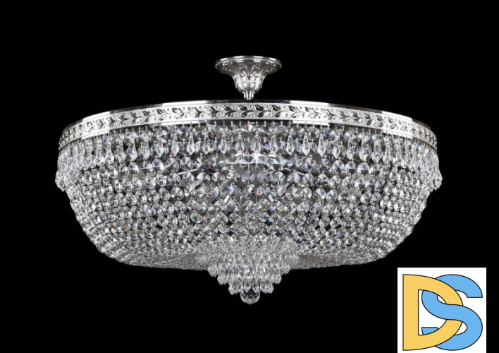 Люстра на штанге Bohemia Ivele Crystal 19271/80IV Ni