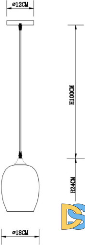 Подвесной светильник Arte Lamp Propus A4344SP-1AB