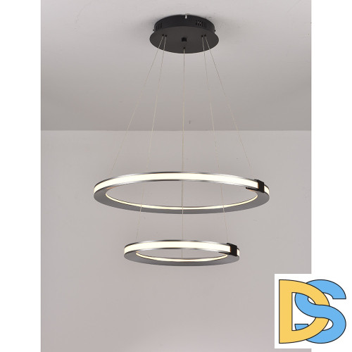 Подвесная люстра iLedex Vision 9225-6+4SD GR+BK