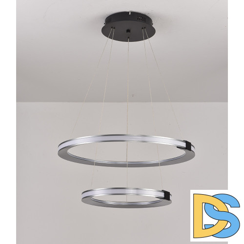 Подвесная люстра iLedex Vision 9225-6+4SD GR+BK