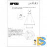 Подвесная люстра iLedex Vision 9225-6+4SD GR+BK