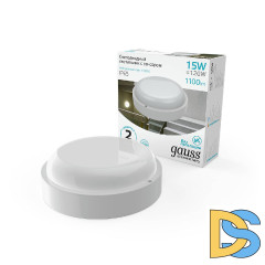 Настенно-потолочный светодиодный светильник Gauss Elementary 126411215-S