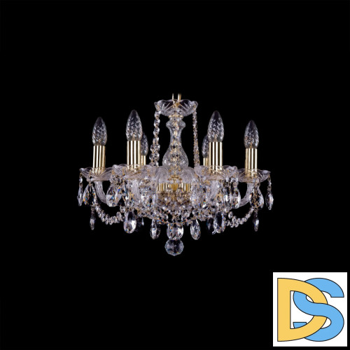 Подвесная люстра Bohemia Ivele Crystal 1402/6/141 G