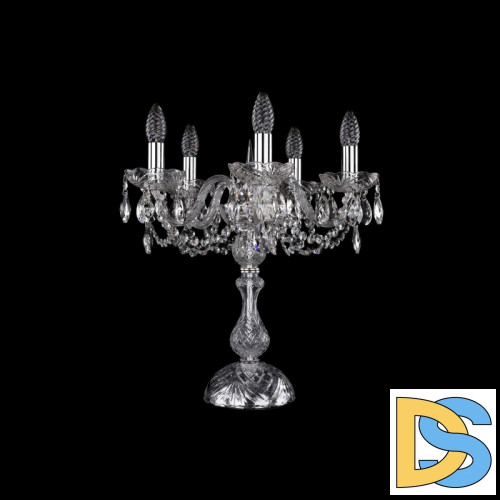Настольная лампа Bohemia Ivele Crystal 1402L/5/141-47 Ni