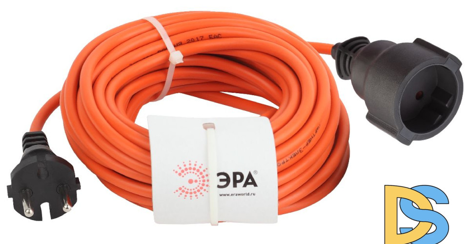 Удлинитель силовой Эра UPx-1-2x0.75-20m Б0043037