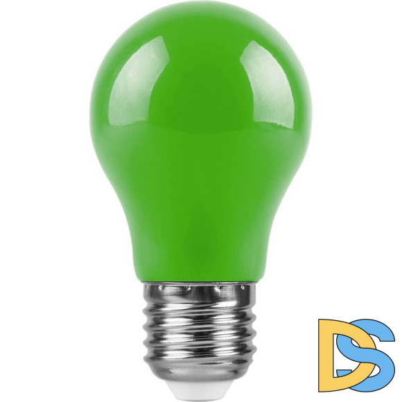 Лампа светодиодная Feron E27 3W зеленая LB-375 25922