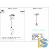 Подвесной светильник iLamp King RM6201-1P CR+CL