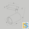 Трековый светильник Maytoni Technical Vuoro TR003-1-15W4K-M-B