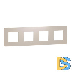 Рамка 4-постовая Schneider Electric Unica New NU280844