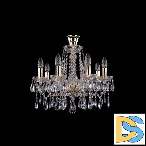 Подвесная люстра Bohemia Ivele Crystal 1413/8/165 G tube