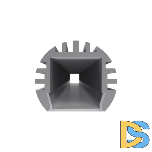 Профиль круглый универсальный Apeyron ширина ленты до 10мм (рассеиватель, заглушки - 2шт) 08-17